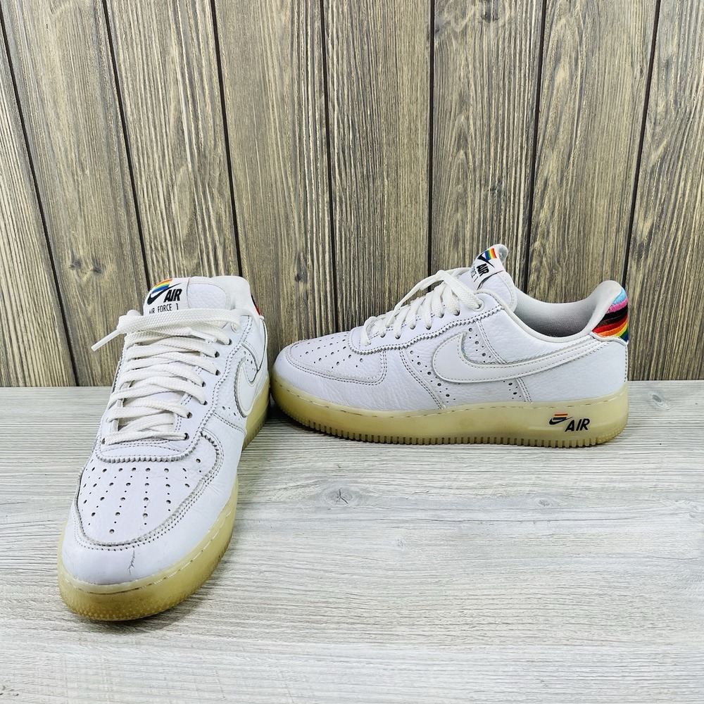 Nike Air Force 1 BE TRUE PRIDE Size 10 CV0258-100 Shoes Sneakers Men's Size: 8.5